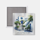 ギリシャ・ミコノス島 マグネット (正面/裏面)