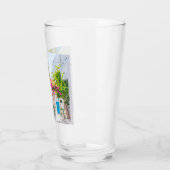 ギリシャ，ミコノス タンブラーグラス (左)