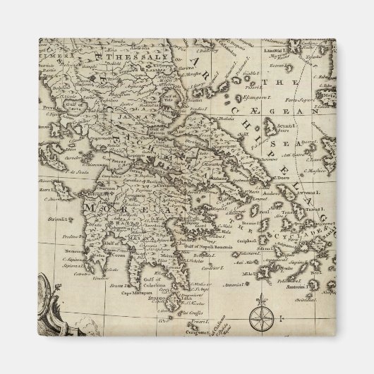 ギリシャ,モレア マグネット (正面)