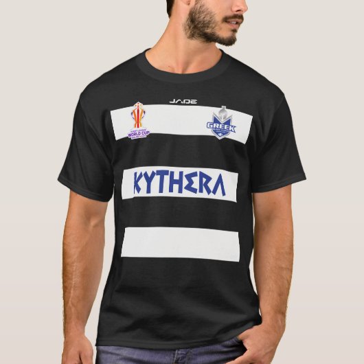 ギリシャ・ラグビー連盟 Tシャツ (正面)