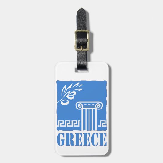 ギリシャ ラゲッジタグ (正面縦)