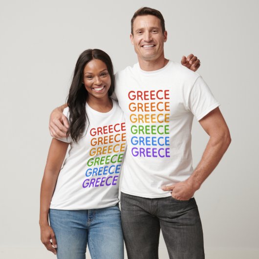 ギリシャ レインボー Tシャツ・ジャケット Tシャツ (ユニセックス)