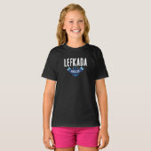 ギリシャ・レフカダ島 キッズ ガールズTシャツ Tシャツ (正面フル)