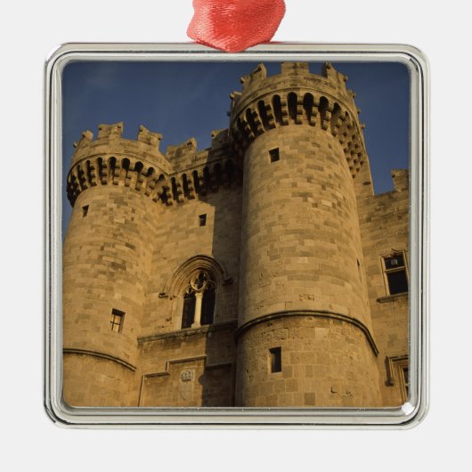 ギリシャ、ロードスの町。宮殿のビュー メタルオーナメント (正面)