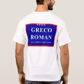ギリシャ・ローマ風のレスリング Tシャツ (裏面)