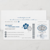 ギリシャ 乗り継ぎ 結婚式 招待状 (正面/裏面)