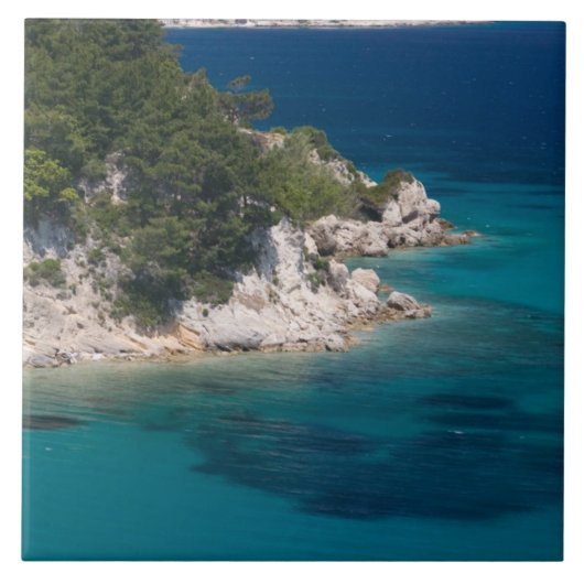 ギリシャ,北東エーゲ海諸島,サモス島, タイル (正面)