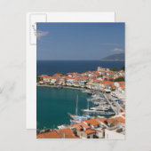 ギリシャ，北東エーゲ諸島，サモス， 3 ポストカード (正面/裏面)