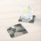 ギリシャ、古代都市の遺跡 スクエアペーパーコースター (インサイチュ)