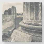 ギリシャ、古代都市の遺跡 ストーンコースター (正面)