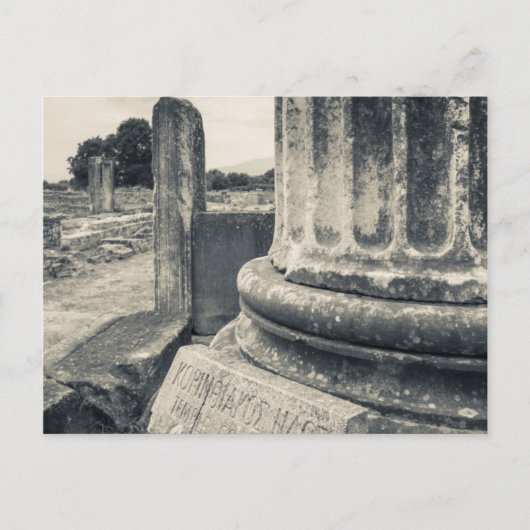 ギリシャ 古代都市の遺跡 ポストカード (正面)
