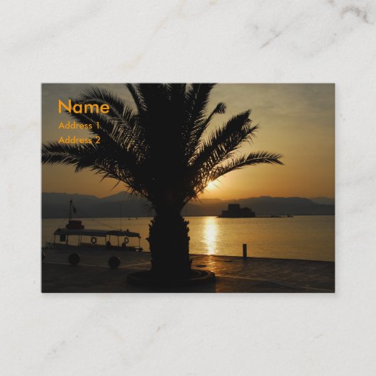 ギリシャ 名刺 (正面)