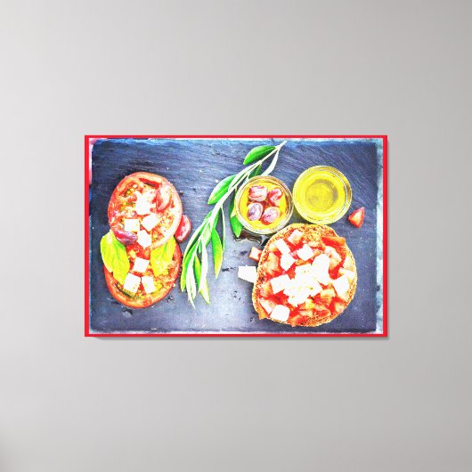 「ギリシャ&地中海のダイエット」かわいい写真。買今 キャンバスプリント (正面)