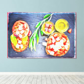 「ギリシャ&地中海のダイエット」かわいい写真。買今 キャンバスプリント (インサイチュ (ウッドフロア))