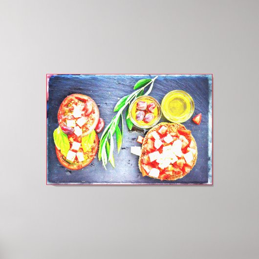 「ギリシャ&地中海のダイエット」かわいい写真。買今 キャンバスプリント (正面)