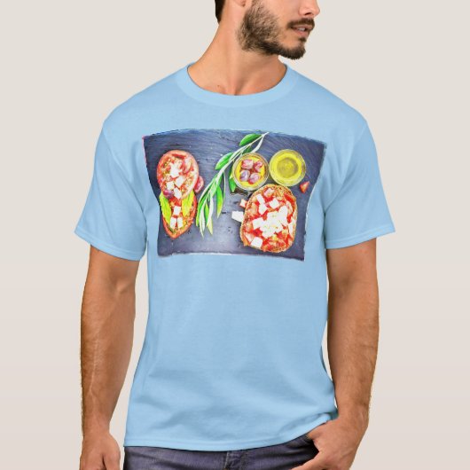 「ギリシャ&地中海のダイエット」かわいい写真。買今 Tシャツ (正面)