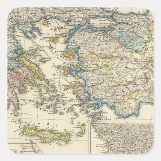 ギリシャ、小アジア1453 スクエアシール (正面)