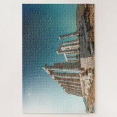 ギリシャ。層雲岬古代の寺院跡 ジグソーパズル (縦)