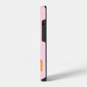 ギリシャ、旅行アート、ピンク iPhoneケース (左側面)