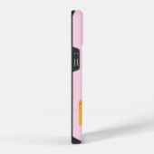 ギリシャ、旅行アート、ピンク iPhoneケース (右側面)