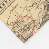 ギリシャ(1903年)のヴィンテージの地図 フリースブランケット (角)