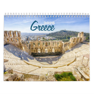 ギリシャ 2026 写真壁カレンダー – 景観豊かなギリシャ カレンダー