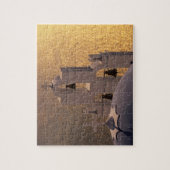 ギリシャ、Cyclades諸島、サントリーニ、Thira、 ジグソーパズル (縦)