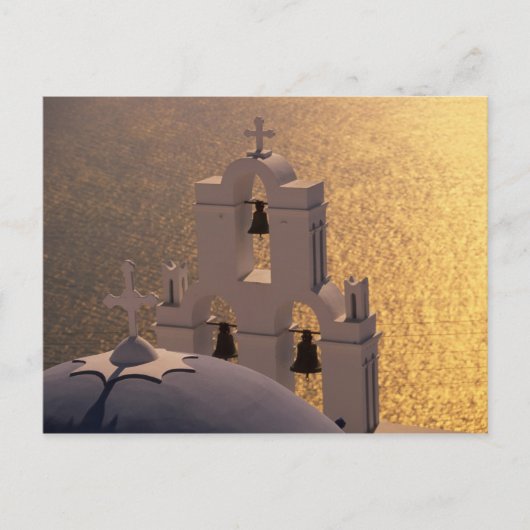 ギリシャ、Cyclades諸島、サントリーニ、Thira、 ポストカード (正面)