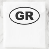 ギリシャ – GR – ヨーロッパ 楕円形シール (バッグ)