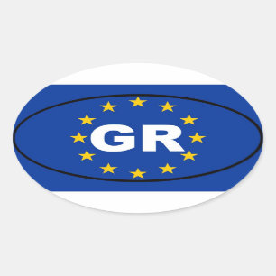 ギリシャ – GR – 欧州連合 楕円形シール