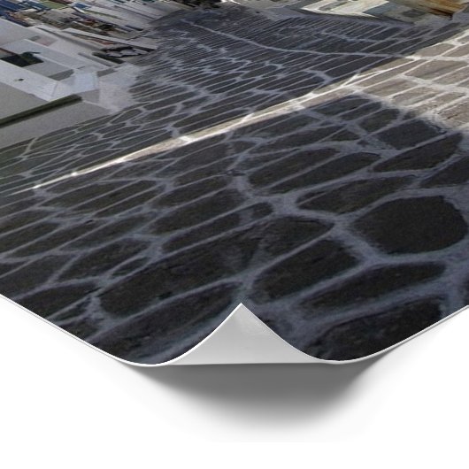 ギリシャ – Mykonos - Chora - ポスター (角)