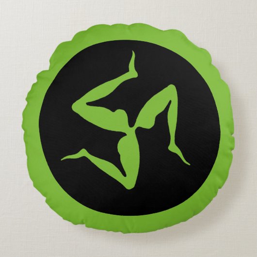 ギリシャ: Triskelion ラウンドクッション (正面)