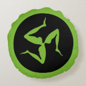 ギリシャ: Triskelion ラウンドクッション (裏面)