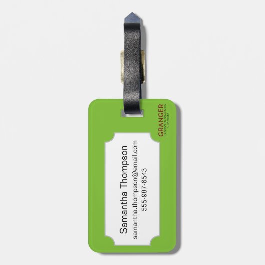 ギリシャ: Triskelion ラゲッジタグ (裏面縦)