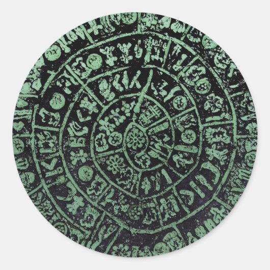 ギリシャCrete Phaistos古代ディスク履歴コードMi ラウンドシール (正面)