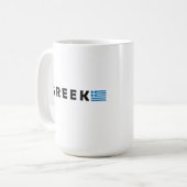 ギリシャEllada Hellas コーヒーマグカップ (正面左)