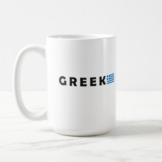 ギリシャEllada Hellas コーヒーマグカップ (左)