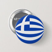 ギリシャFisheyeの旗ボタン 缶バッジ (正面&裏面)