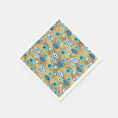 ギリシャMati Mataki – マチアスマ悪い目のパターン スタンダードカクテルナプキン (角)