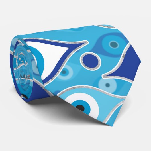 ギリシャMati Mataki – マチアスマ悪い目のパターン ネクタイ (ロール)