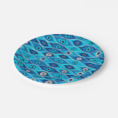 ギリシャMati Mataki – マチアスマ悪い目のパターン ペーパープレート (アングル)