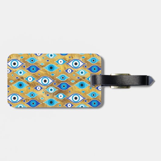 ギリシャMati Mataki – マチアスマ悪い目のパターン ラゲッジタグ (裏面横)