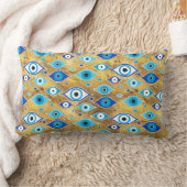 ギリシャMati Mataki – マチアスマ悪い目のパターン ランバークッション (ブランケット)