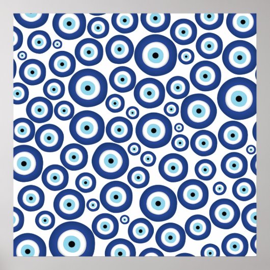 ギリシャMati Mataki – マチアスマ悪い目のパターン#1 ポスター (正面)