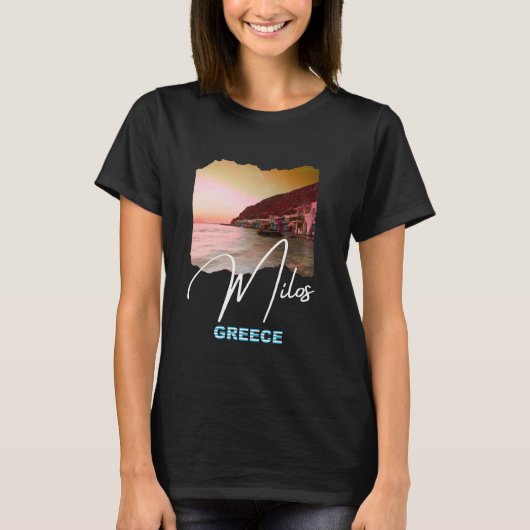 ギリシャMilosお土産ギリシャMilos Tシャツ (正面)