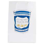 ギリシャNYCダイナーコーヒーカップ抱き枕 ミディアムペーパーバッグ (裏面)