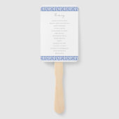 ギリシャSantoriniウォーター結婚カラーカスタムズ ハンドファン (裏面)