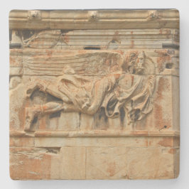 ギリシャSqコースターの石像 ストーンコースター