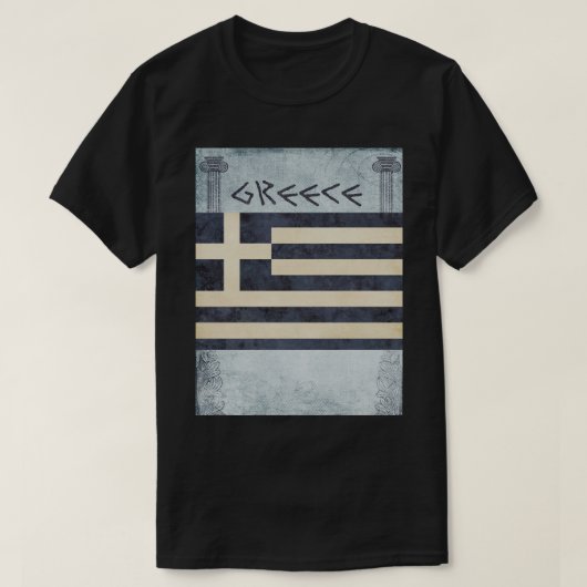 ギリシャTシャツのお土産 Tシャツ (デザイン正面)