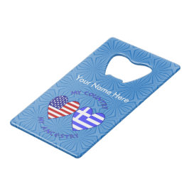 ギリシャUSAカントリー祖先 クレジットカード栓抜き